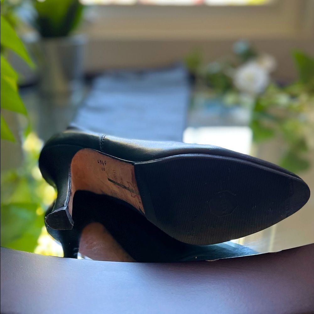 Dolce Vita High Rise Knee Heeled Boot Black Genuine Leather Over The Knee Size‌ - Picture 12 of 12